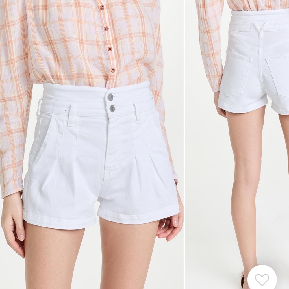 Veronica Beard White Denim Shorts